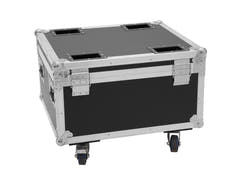 ROADINGER Flightcase 4x AKKU IP PAR 7 QCL WDMX lataustoiminnolla