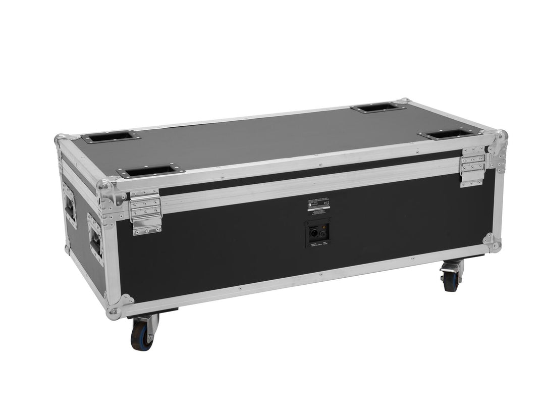 ROADINGER Flightcase 8x AKKU IP PAR 7 QCL WDMX lataustoiminnolla