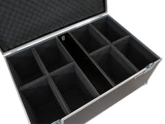 ROADINGER Flightcase 8x LED IP PAR 12x8W QCL/12x9 SQL Spot pyörillä