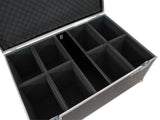 ROADINGER Flightcase 8x LED IP PAR 12x8W QCL/12x9 SQL Spot pyörillä
