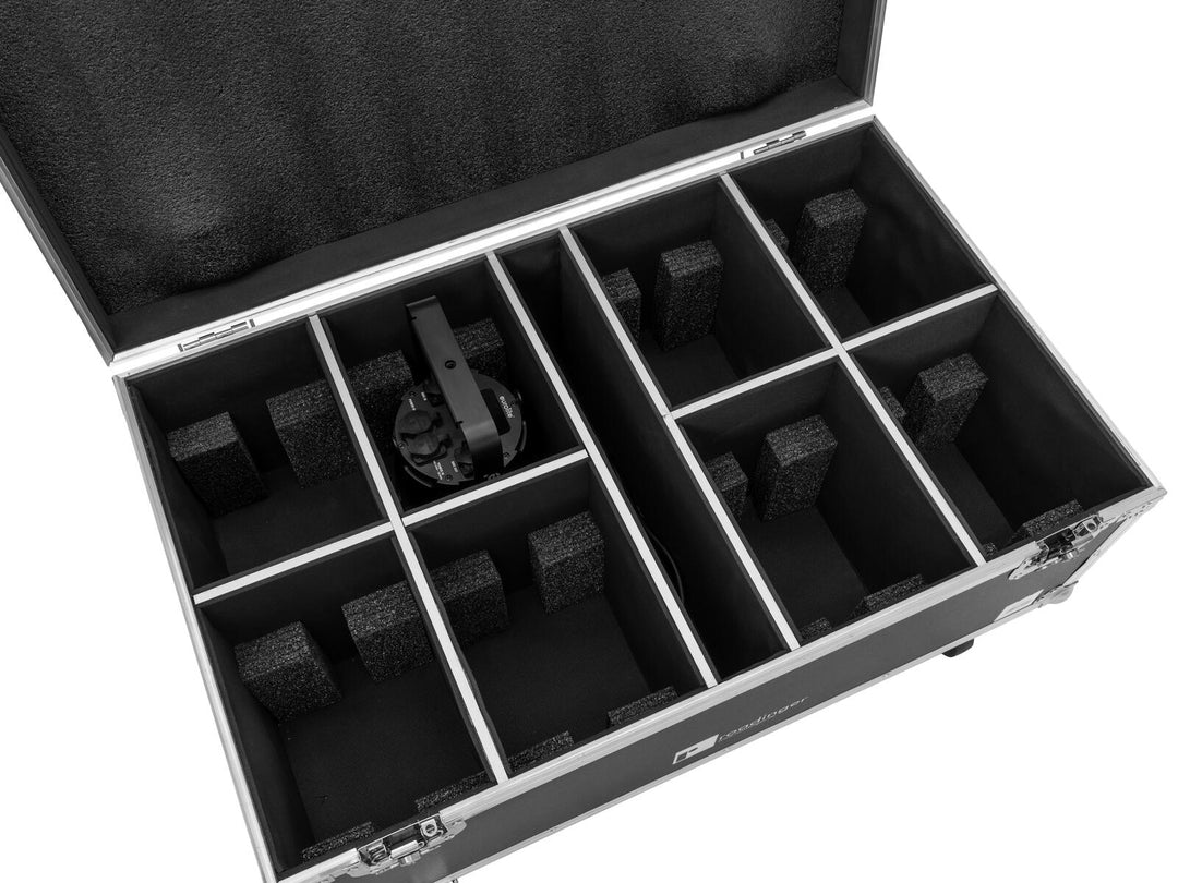 ROADINGER Flightcase 8x LED PAR IP 7x10W RGBL