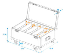 ROADINGER kuljetuslaukku 4x LED PLL-384