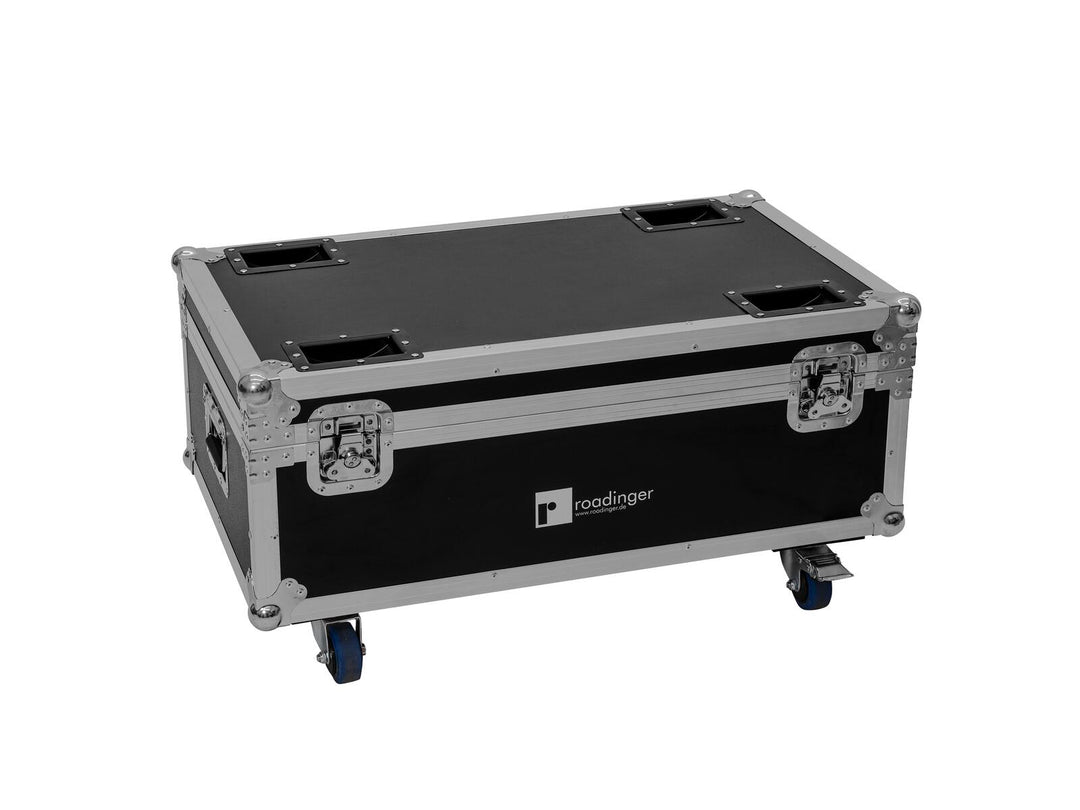 ROADINGER Flightcase 4x LED CLS-18 QCL RGB/WW pyörillä