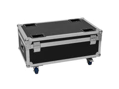 ROADINGER Flightcase 4x LED CLS-18 QCL RGB/WW pyörillä