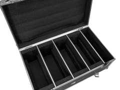 ROADINGER Flightcase 4x LED CLS-18 QCL RGB/WW pyörillä