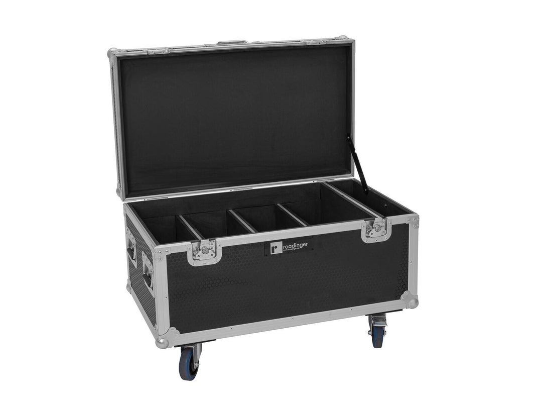 ROADINGER Lentolaukku 4x Multiflood IP 8x10W RGBW Wash