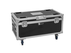 ROADINGER Flightcase 4x AKKU Multiflood IP 8x10W RGBW Wash CRMX lataustoiminnolla