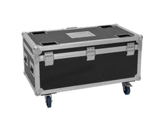 ROADINGER Flightcase 4x AKKU Multiflood IP 8x10W RGBW Wash CRMX lataustoiminnolla