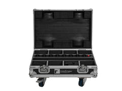 ROADINGER Flightcase 8x AKKU Mini IP UP-4 QCL Spot MK2 lataustoiminnolla