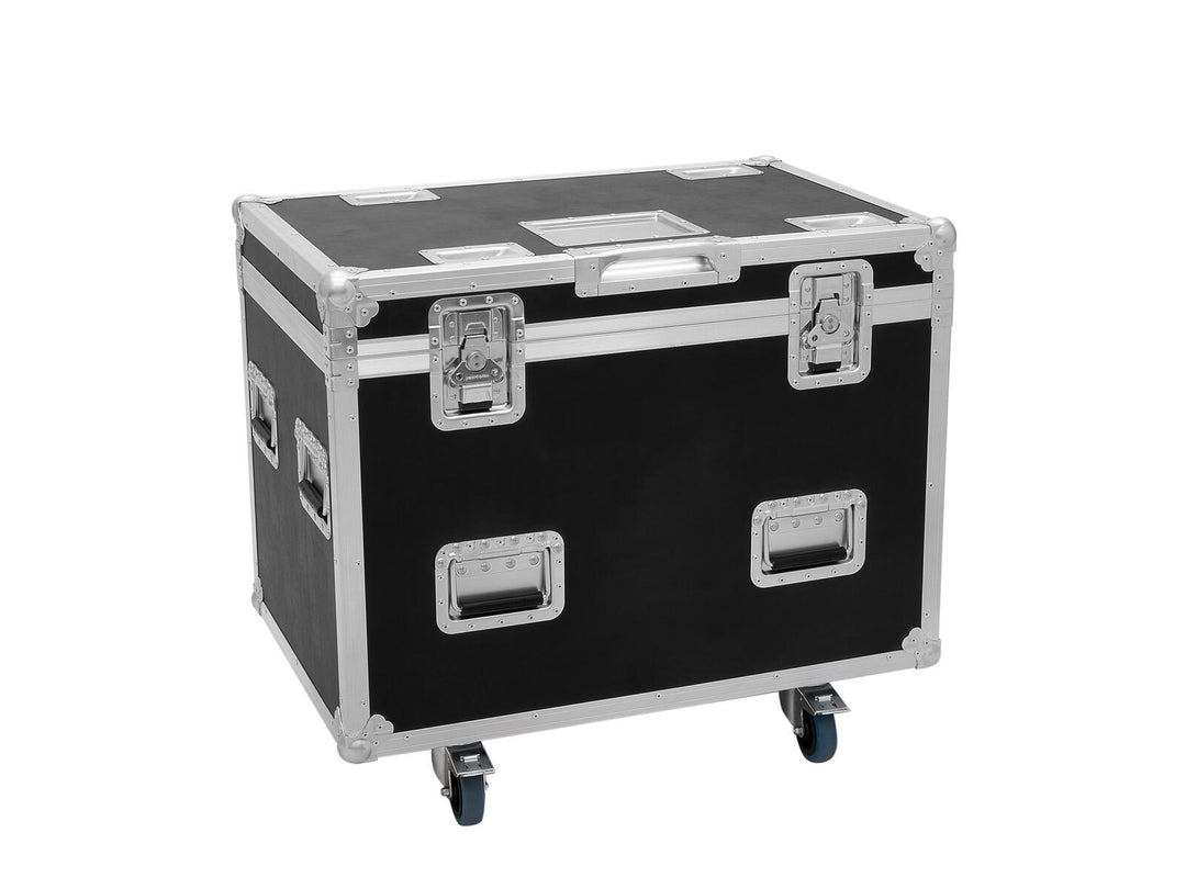ROADINGER Flightcase HIGHLINE 4x LED IP TMH-S250/B250, pyörillä