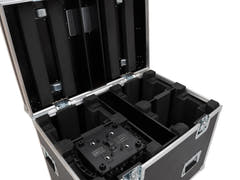ROADINGER Flightcase HIGHLINE 4x LED IP TMH-S250/B250, pyörillä