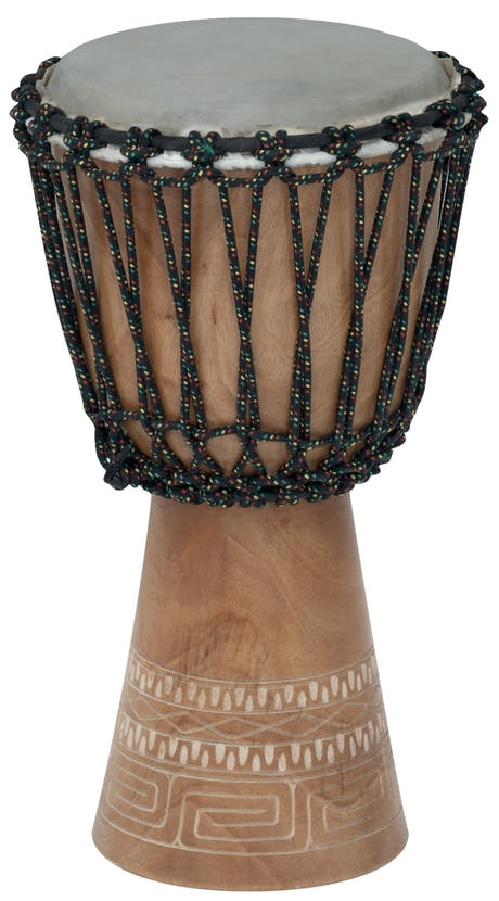 GEWA-mahonki-djembe, käsintehty Indonesiassa, noin 45 cm korkea, Ø 8"