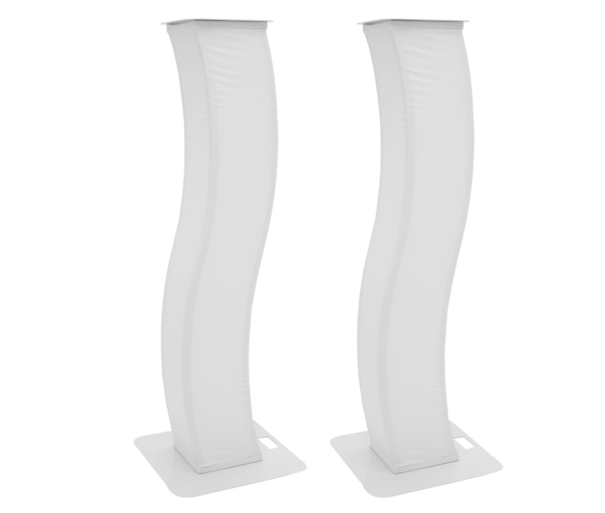 Lavatelineet kaarevilla teräsjaloilla 2 kpl.