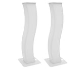 Lavatelineet kaarevilla teräsjaloilla 2 kpl.