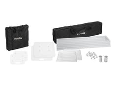 EUROLITE 2x Stage Stand 150cm sis. Cover ja Bag, valkoinen