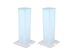 EUROLITE 2x Stage Stand 150cm sis. Cover ja Bag, valkoinen