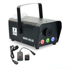 Firefog Hornet 400LED fog machine 400 W LED-valolla ja 2 kaukosäätimellä, musta