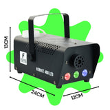 Firefog Hornet 400LED fog machine 400 W LED-valolla ja 2 kaukosäätimellä, musta