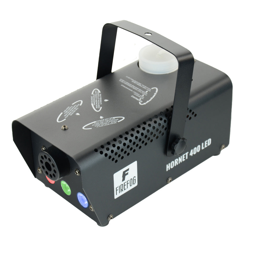 Firefog Hornet 400LED fog machine 400 W LED-valolla ja 2 kaukosäätimellä, musta