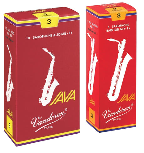 Vandoren Reeds Soprano Saksofoni Java Filed Red - 2