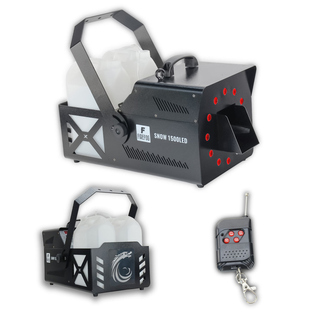 Firefog Snow 1500LED lumimasiinat 1500 W RGB LEDillä ja DMX:llä