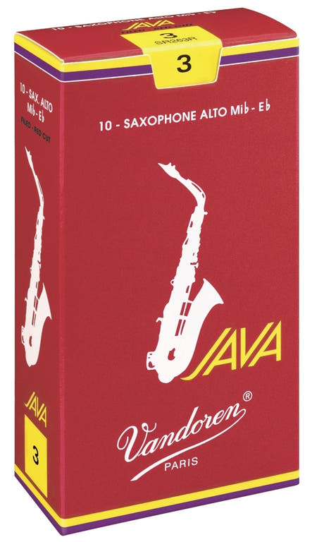 Vandoren Reeds Alto Saxophone Java Filed Red - 1 1/2