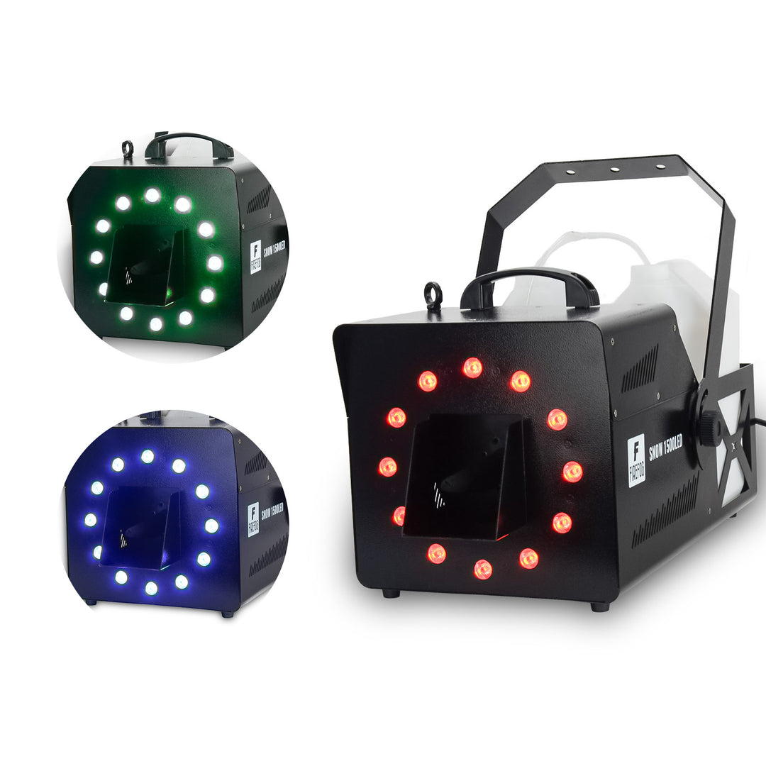 Firefog Snow 1500LED lumimasiinat 1500 W RGB LEDillä ja DMX:llä