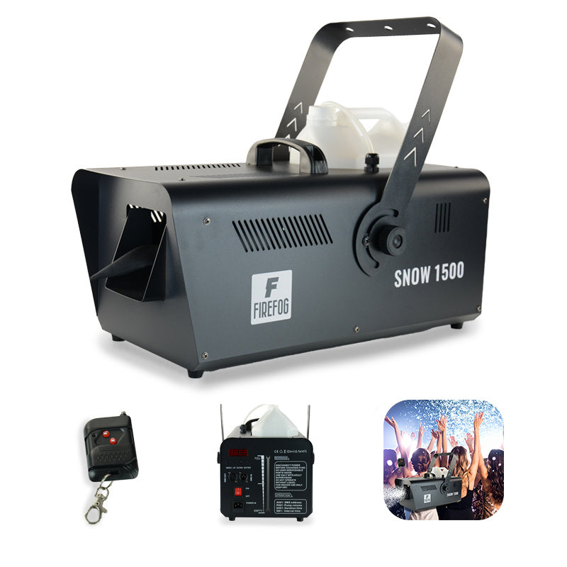 Firefog Snow1500 DMX lumimasiinat 1500 W kaukosäätimellä