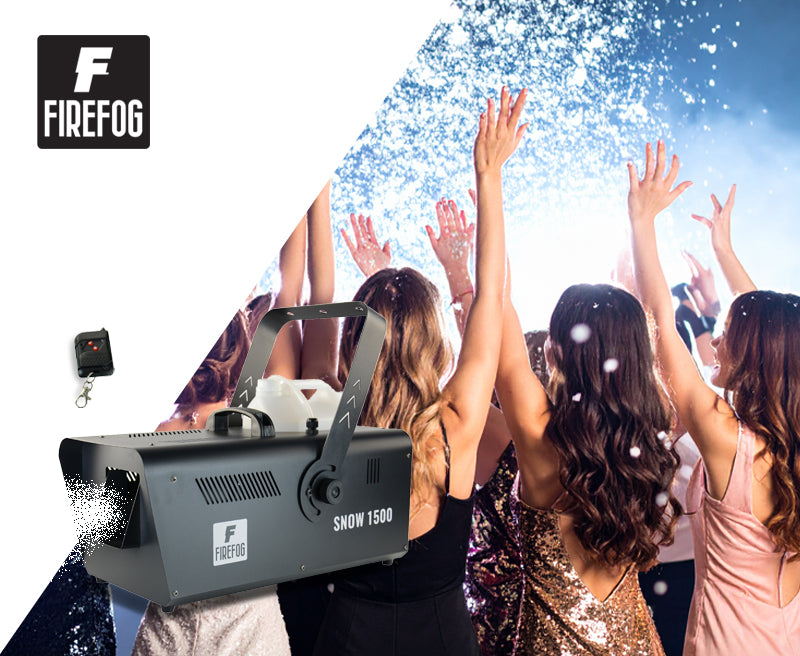 Firefog Snow1500 DMX lumimasiinat 1500 W kaukosäätimellä