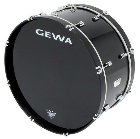 GEWA-marssibassorumpu 22" x 10", musta, Remo-kalvo