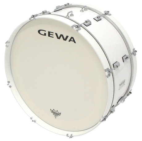 GEWA-marssibassorumpu 26" x 14", valkoinen, Remo-kalvo