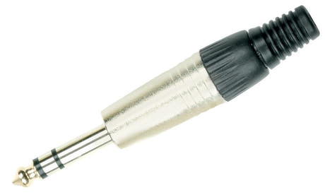 GEWA 6,3 mm stereojakkiliitin vedonpoistolla