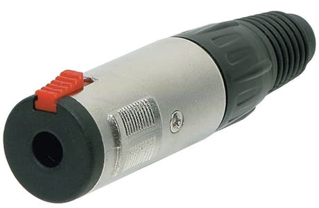 GEWA 6,3 mm stereo-jakkiliitin lukolla ja vedonpoistolla