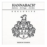 Hannabach Exclusive bassosarja D4, A5 ja E6, klassinen kitarat, MT