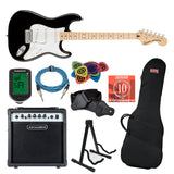 Fender Squier Affinity Stratocaster Aloituspaketti (Musta)