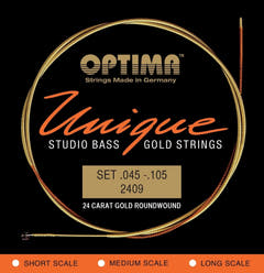 Optima E-bass-kielten Unique studio golden strings - 4-str. short sc (2409S)