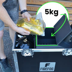 Firefog CANNON 1000+ CO2-konfettitykki case:ssa