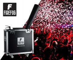 Firefog CANNON 1000+ CO2-konfettitykki case:ssa