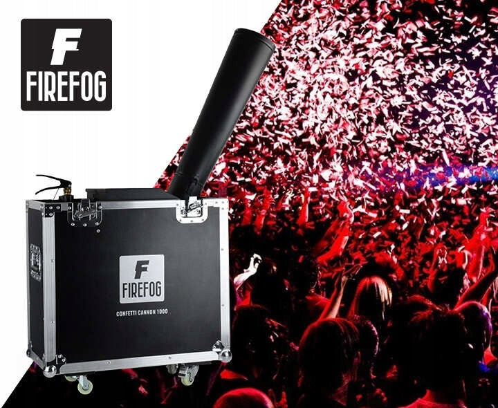 Firefog CANNON 1000+ CO2-konfettitykki case:ssa