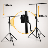 Hardman LS2 wind-up -valojalusta, 1,6–2,8 m, 50 kg