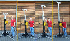 Hardman ST300 -lavatorni vinssillä, 2–5,5 m, 300 kg