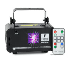 Firefog RGB-diskolaser 400 mW DMX:llä ja kaukosäätimellä