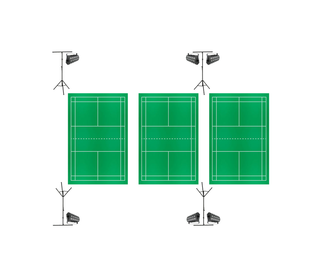 Natminton – täydellinen paketti 3 kentälle