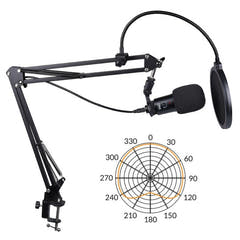 DNA USB Mikrotonit med Boom Arm og Popfilter