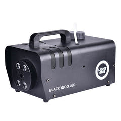 Light4Me BLACK 1200 LED Fog Machine Bundle