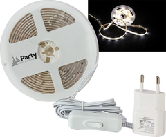 Party LED Strip (Valkoinen, 3m)