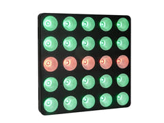 EUROLITE Setti 4x LED Pixel Matrix Panel 5x5 RGB/WW + pyörillä varustettu Flightcase