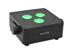 EUROLITE Setti 4x AKKU IP Flat Light 3 bk + Soft Bag