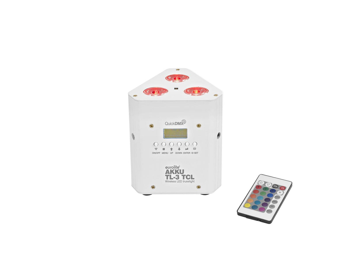 EUROLITE Set 4x AKKU TL-3 TCL white + Case with charging function