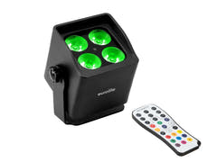 EUROLITE-setti 6x AKKU Mini IP UP-4 QCL Spot MK2 + pehmeä laukku